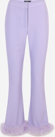 Nasty Gal Petite Flared Pants in Purple: front