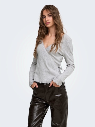 ONLY - Cárdigan 'ONLVIPS' en gris: frente