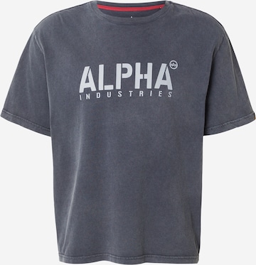 T-Shirt ALPHA INDUSTRIES en bleu : devant