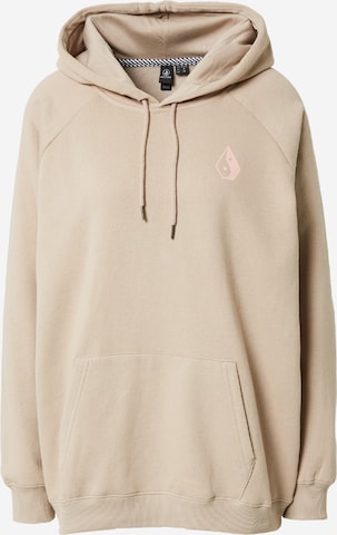 Volcom Sweatshirt 'Truly Stocked' in Grijs: voorkant