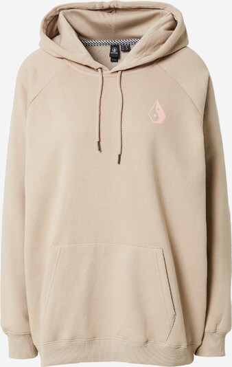 Volcom Sweatshirt 'TRULY' in Taupe / Pink / White, Item view
