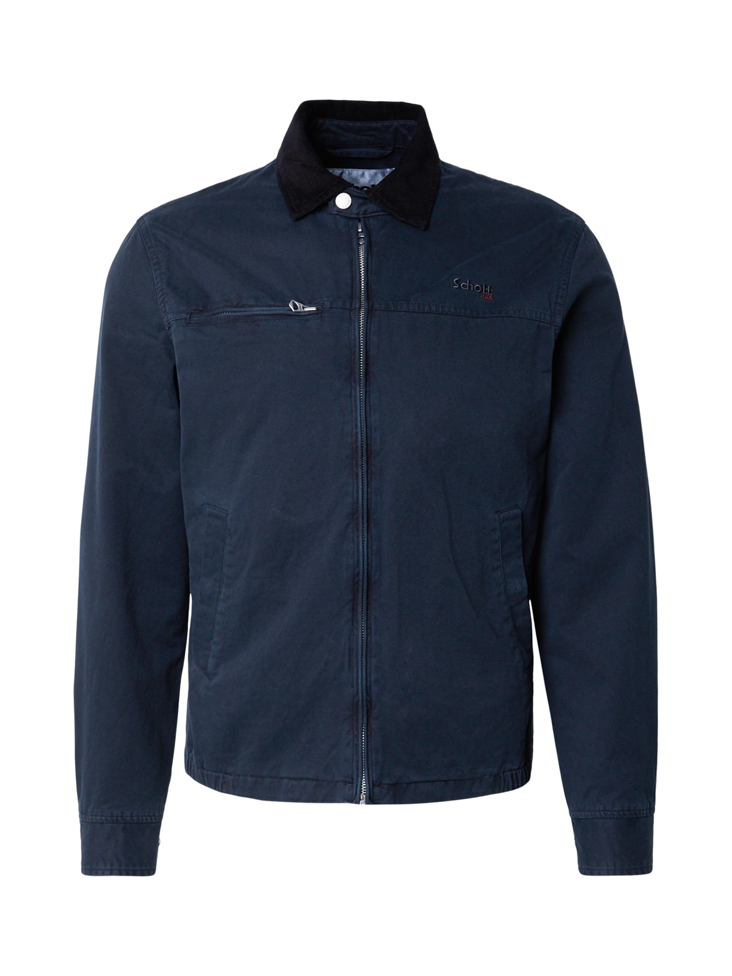 Schott NYC Övergångsjacka i blå: framsida