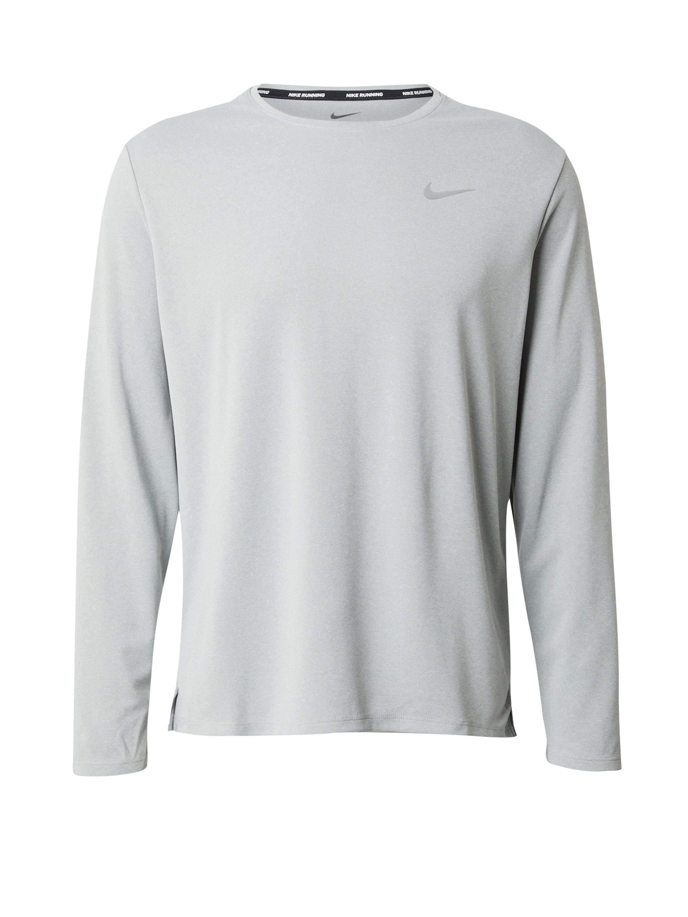 NIKE Λειτουργικό μπλουζάκι 'Miler' σε γκρι: μπροστά