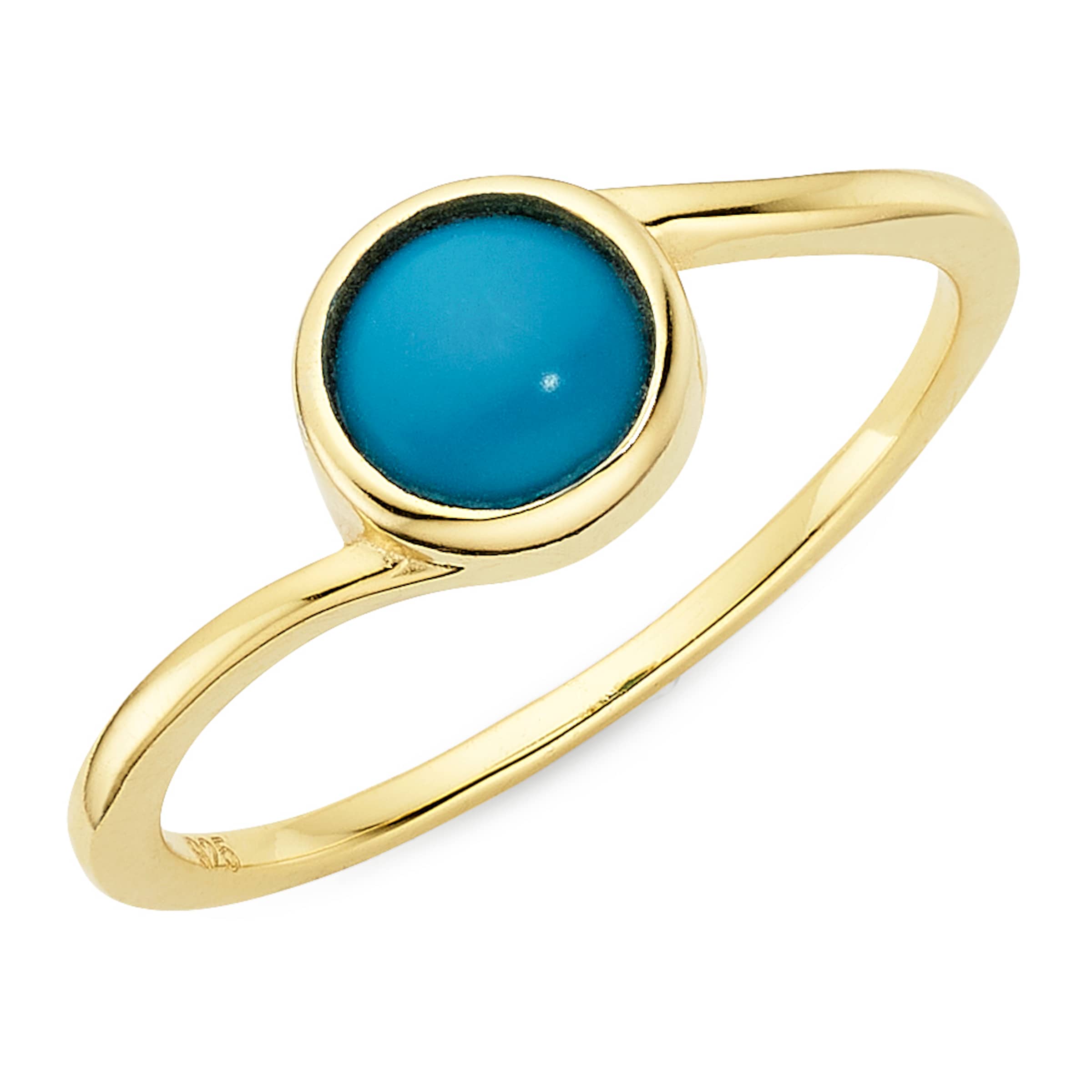 Aniston Ring in Gold: front
