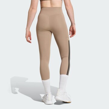 ADIDAS PERFORMANCE Skinny Sportbyxa 'Optime' i brun