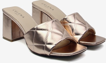 Celena Mules 'Cacie' in Gold