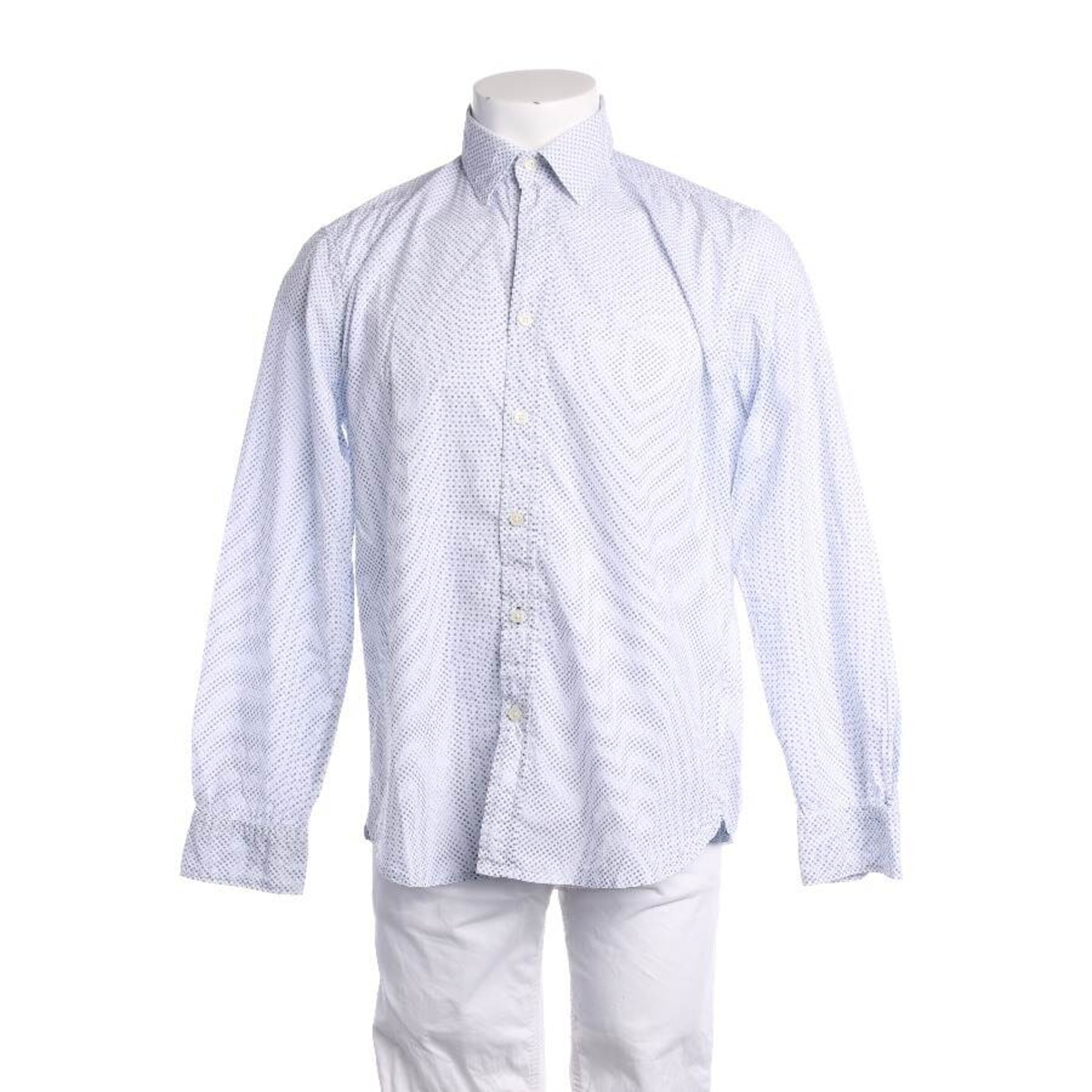 Marc O'Polo Button Up Shirt in M in Blue: front