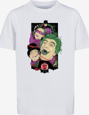 F4NT4STIC T-Shirt 'Batman TV Series Rogues Gallery' in Weiß: predná strana