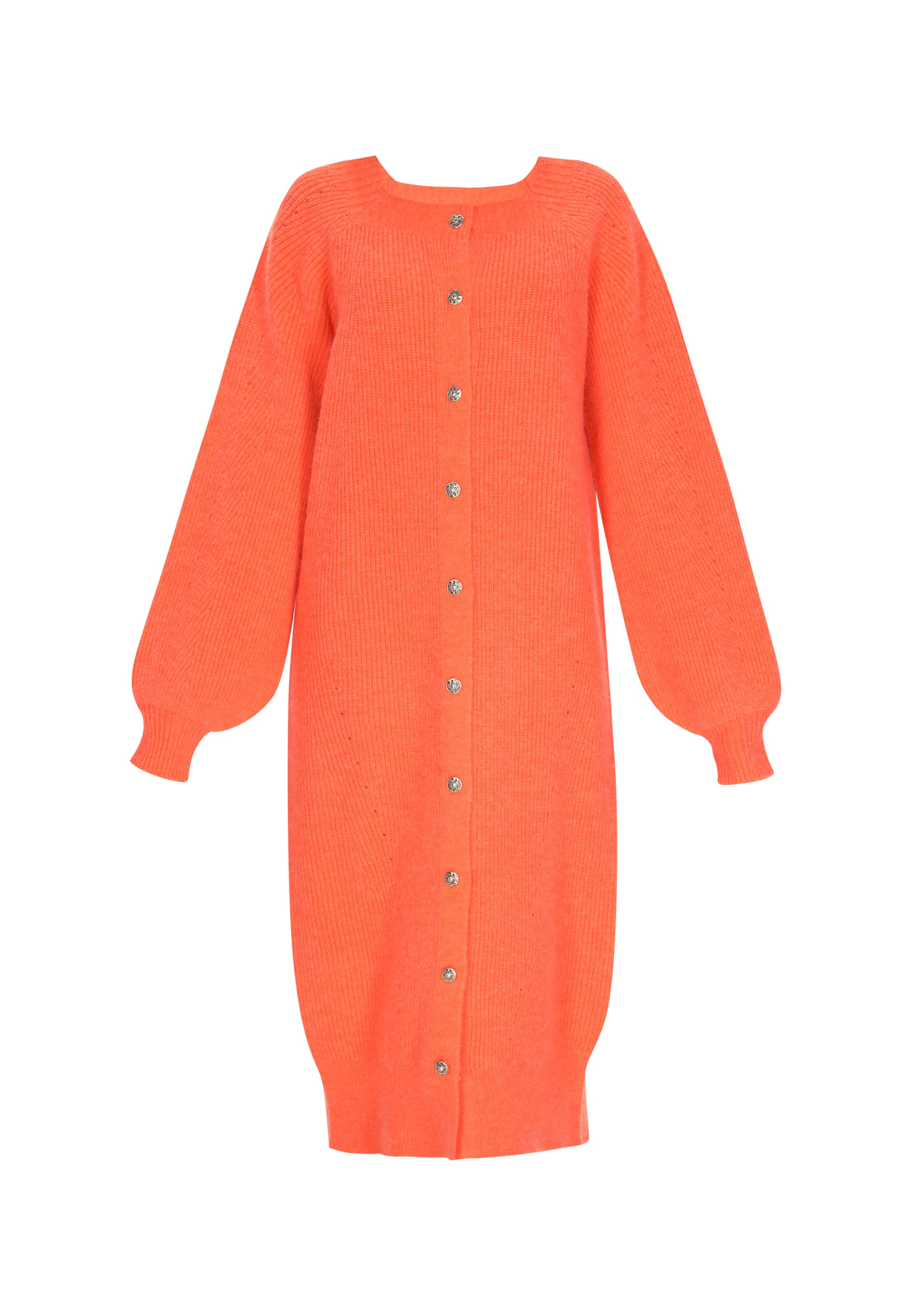 IZIA Gebreid vest in Oranje: voorkant