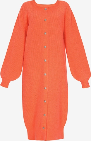 oranžs IZIA Adīta jaka: no priekšpuses