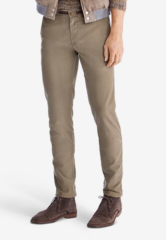 Regular Pantalon chino 'Apus' MMXGERMANY en marron : devant