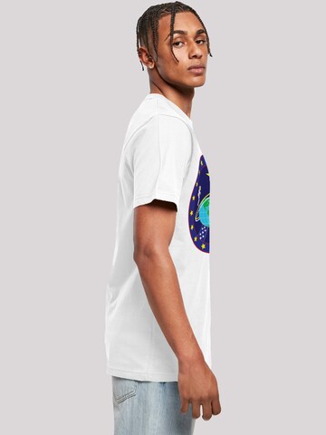 T-Shirt 'NASA Classic Globe  Astronauts' F4NT4STIC en blanc