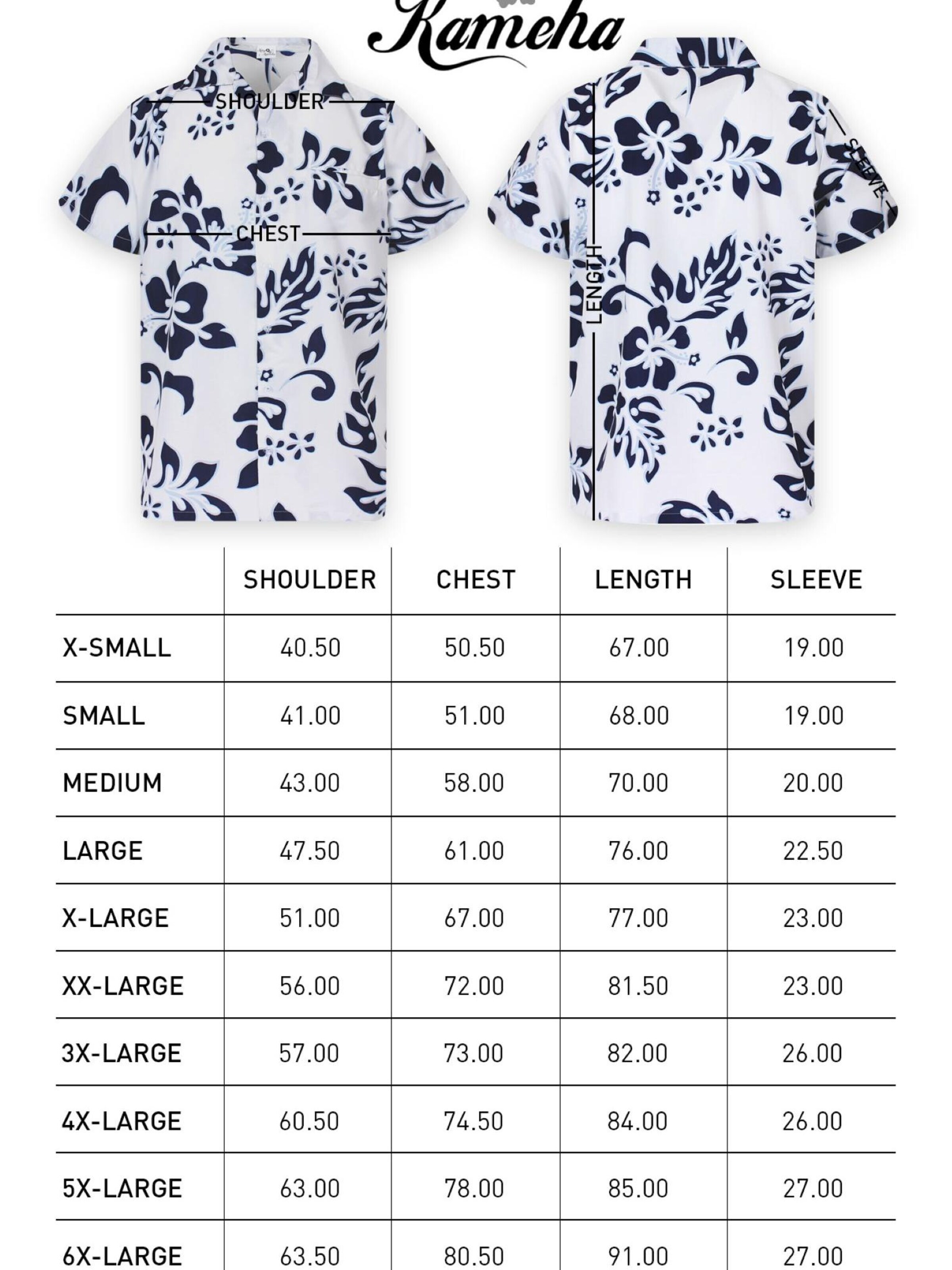 King Kameha Shirt 'Hibiscus White Line' in Blauw
