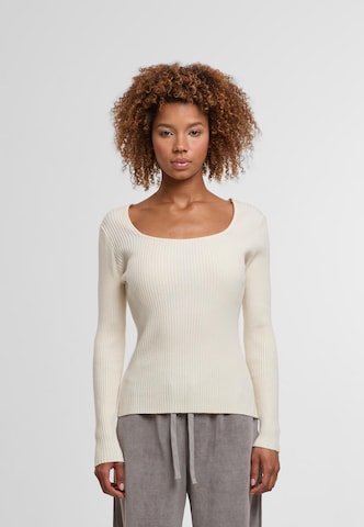 Urban Classics Trui in Wit: voorkant