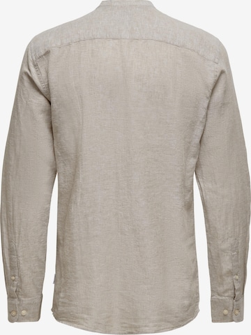 Only & Sons - Ajuste estrecho Camisa 'Caiden' en beige