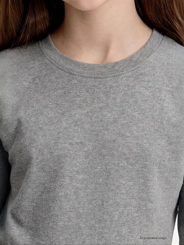 Tommy Life Shirt 'TOMMY T-Shirt Aus Baumwolle Und Elastan'‌‌‌‌‌‌‌‌‌‌ in Grau