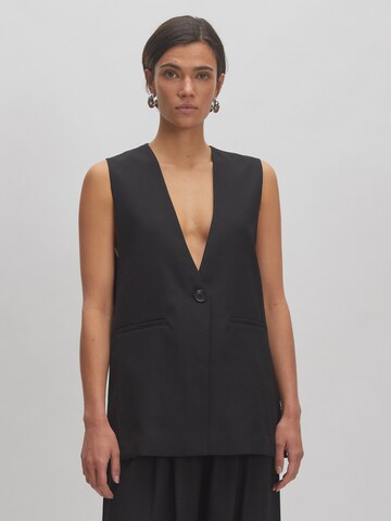 EDITED Bodywarmer 'Silene' in Zwart: voorkant