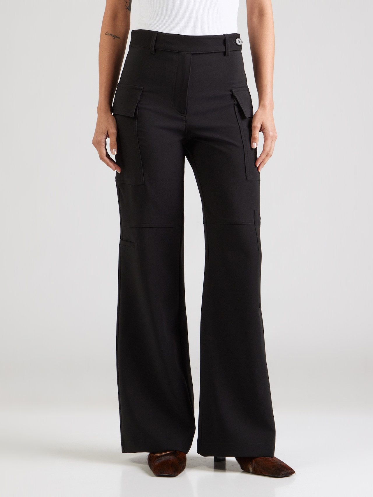 EDITED Producten Broek 'Felice' Zwart