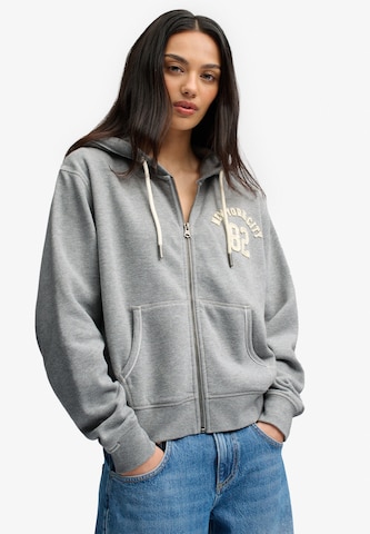 Superdry & Co Sweatjacke in Grau: Vorderseite