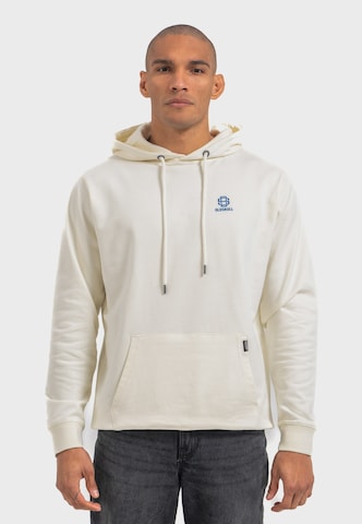 Oldskull Sweatshirt 'Wrldvibe Bali Beam' in Weiß: Vorderseite