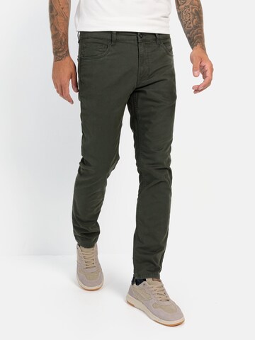 CAMEL ACTIVE Regular Regular Fit 5-Pocket Hose mit Fütterung in Grün: Vorderseite