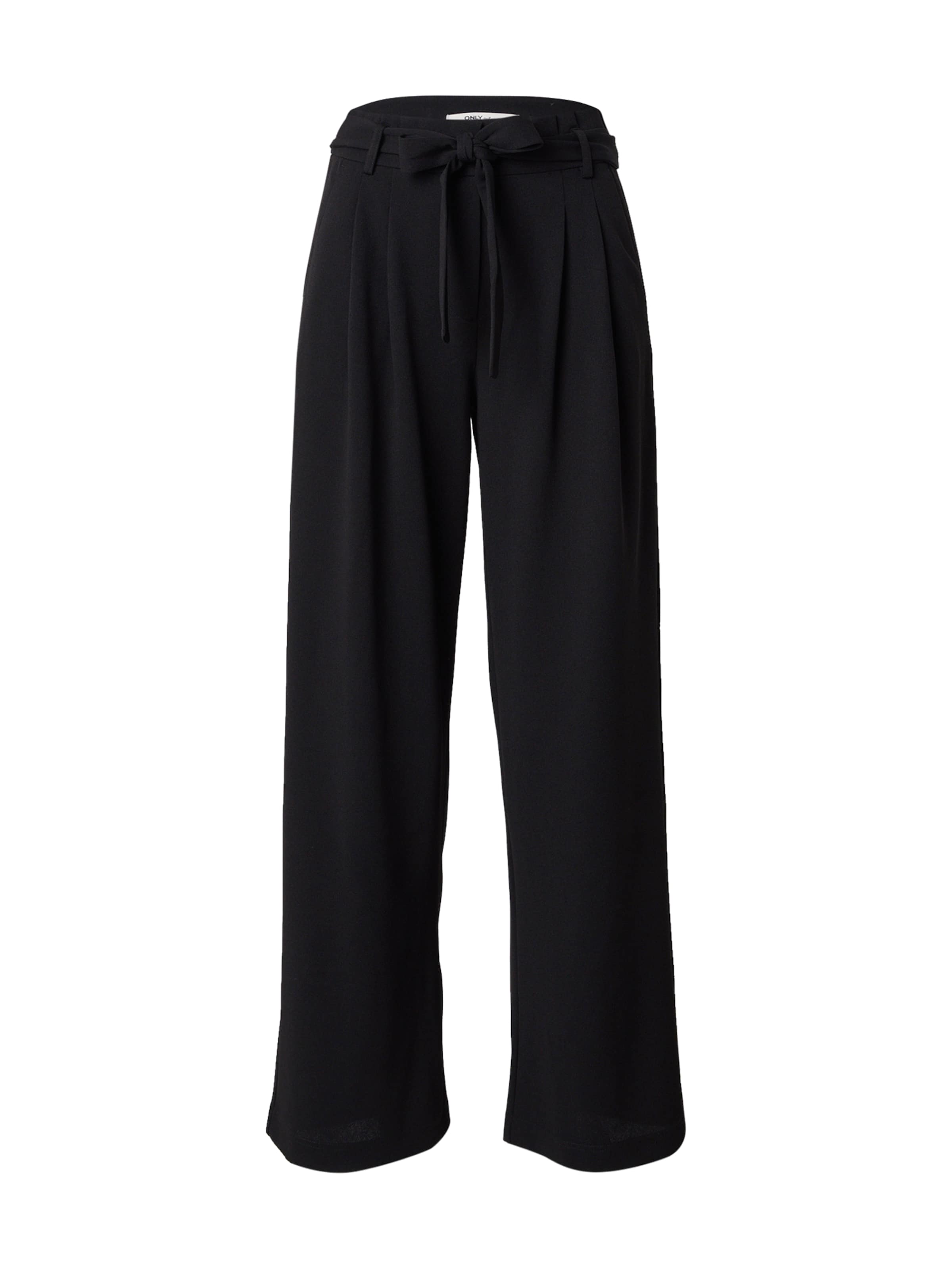 ONLY Wide Leg Hose 'ONLEVI' in Schwarz: Vorderseite
