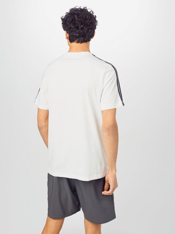 T-Shirt fonctionnel 'Essentials 3-Stripes' ADIDAS SPORTSWEAR en blanc