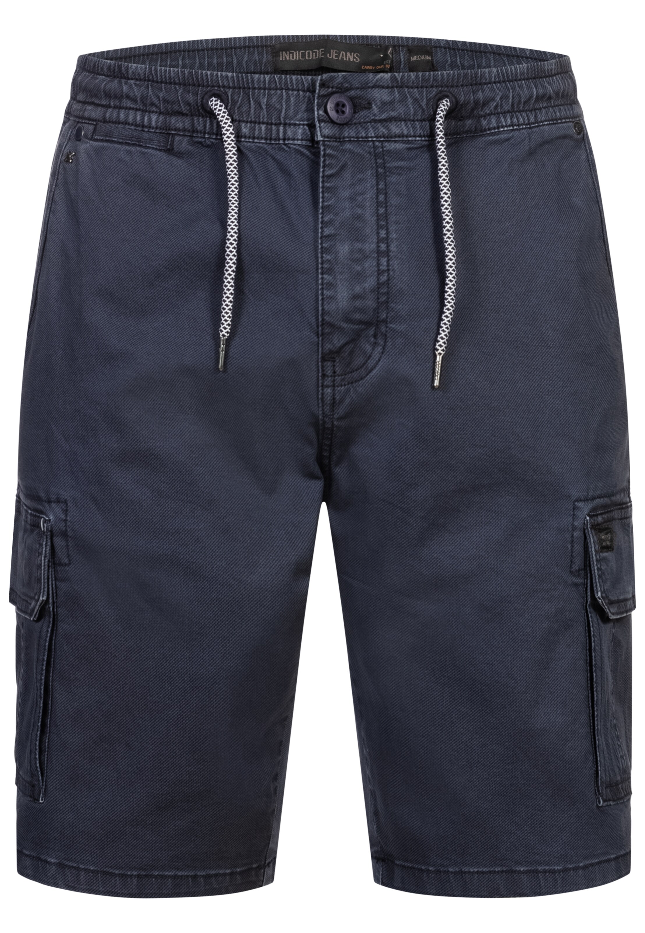 INDICODE JEANS Shorts 'INKews' in Blau: Vorderseite