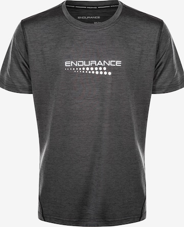 ENDURANCE Performance Shirt 'DRILL MELANGE' in Black: front