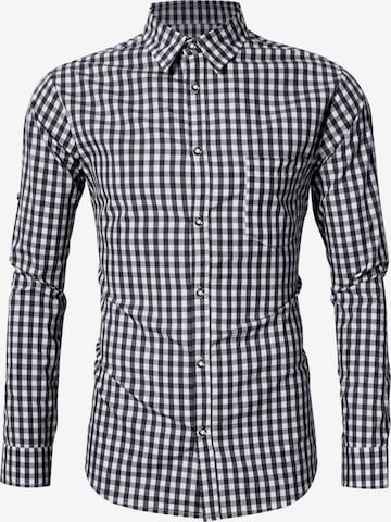 Yesfashion Hemd in Schwarz: Vorderseite