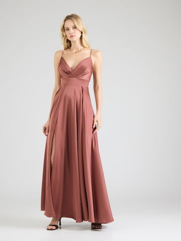 Laona Evening dress in Brown: front