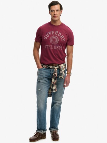 Superdry & Co - Camisa 'Vintage Prep' em vermelho