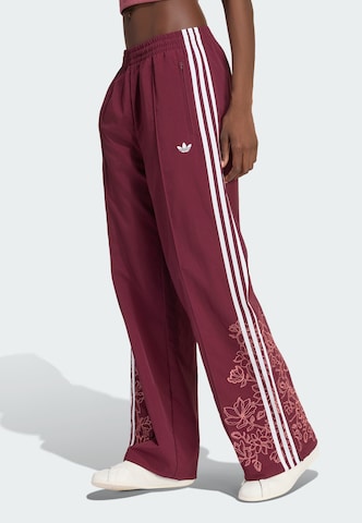 ADIDAS ORIGINALS Wide Leg Hose 'Firebird' in Rot
