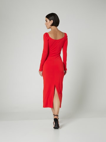 A LOT LESS - Vestido 'Eliza' em vermelho: frente