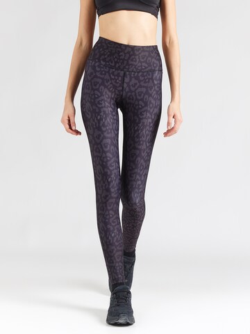 Reebok Skinny Sportnadrágok 'ID TRAIN' - fekete: elől