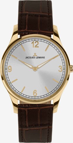 Jacques Lemans Analoguhr in Gold: predná strana