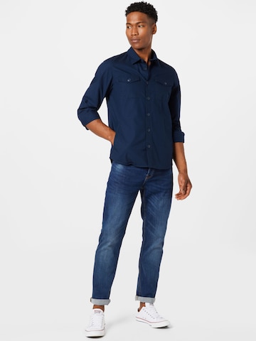 Barbour Beacon Button Up Shirt 'Foundry' in Blue
