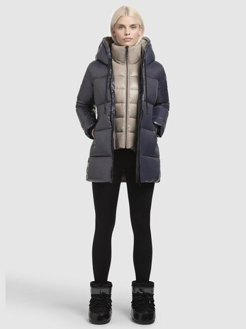 Manteau d’hiver khujo en bleu : devant