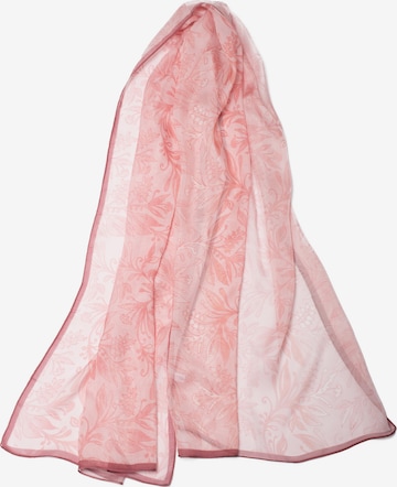 MayTree - Chal 'Seidenchiffon zarte Blumen70 x 180 cm' en rosa: frente