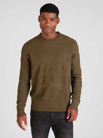 JACK & JONES Sweter 'JOSH' w kolorze zielony: przód