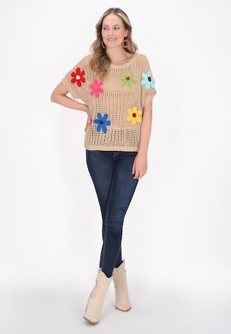 usha FESTIVAL Sweater 'Fashion Look' in Beige