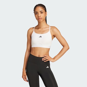 Bustier Soutien-gorge de sport 'Aeroreact' ADIDAS PERFORMANCE en blanc : devant