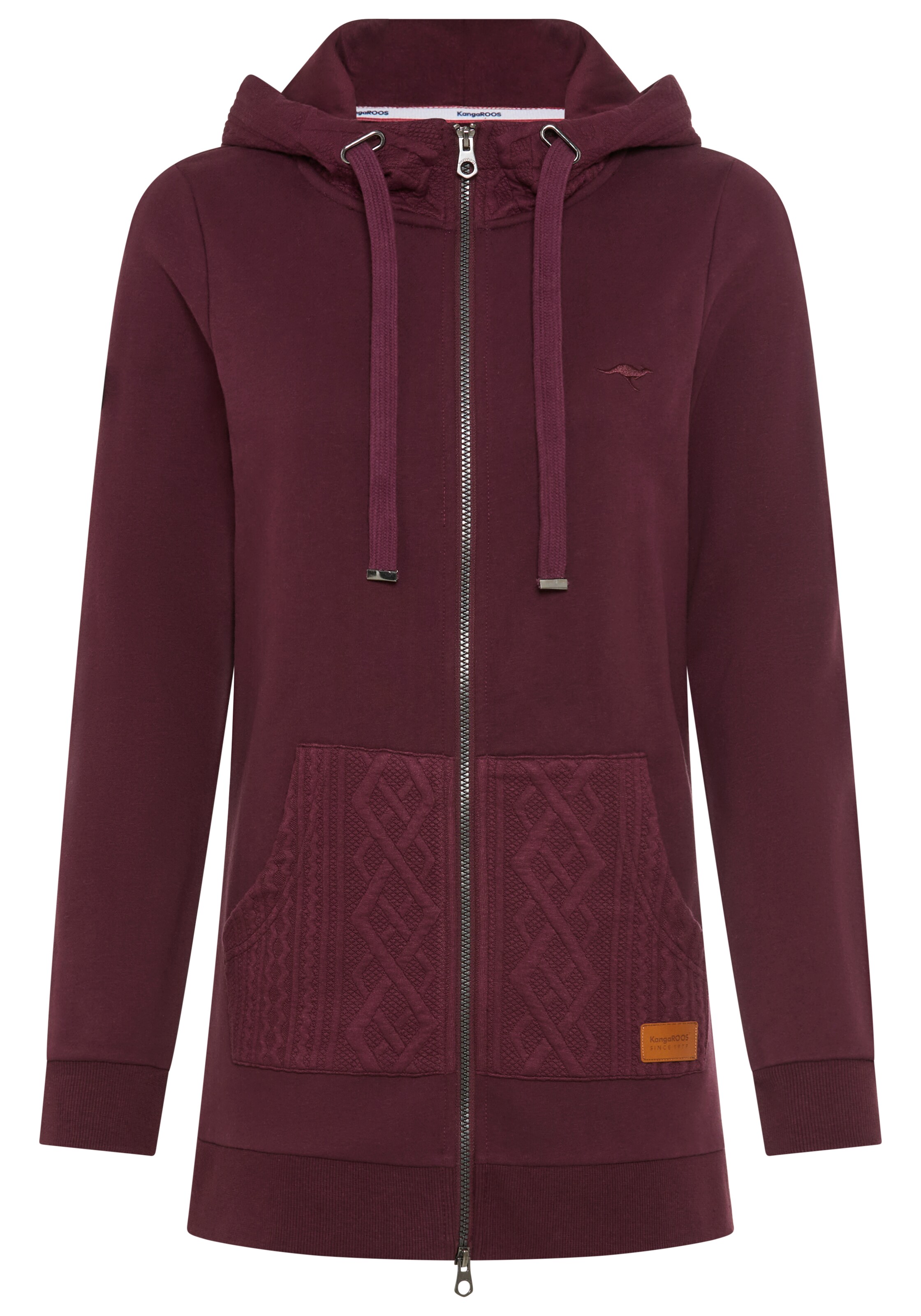 KangaROOS Zip-Up Hoodie in Purple: front