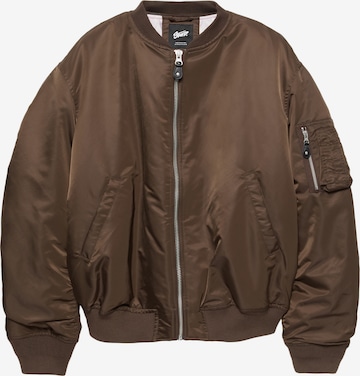 Pull&Bear Välikausitakki 'STWD' värissä ruskea: etupuoli