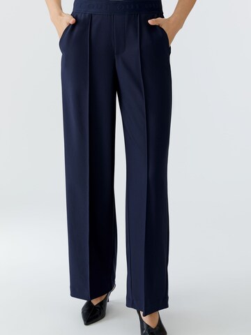 OUI Regular Hose 'Lacy' in Blau: Vorderseite