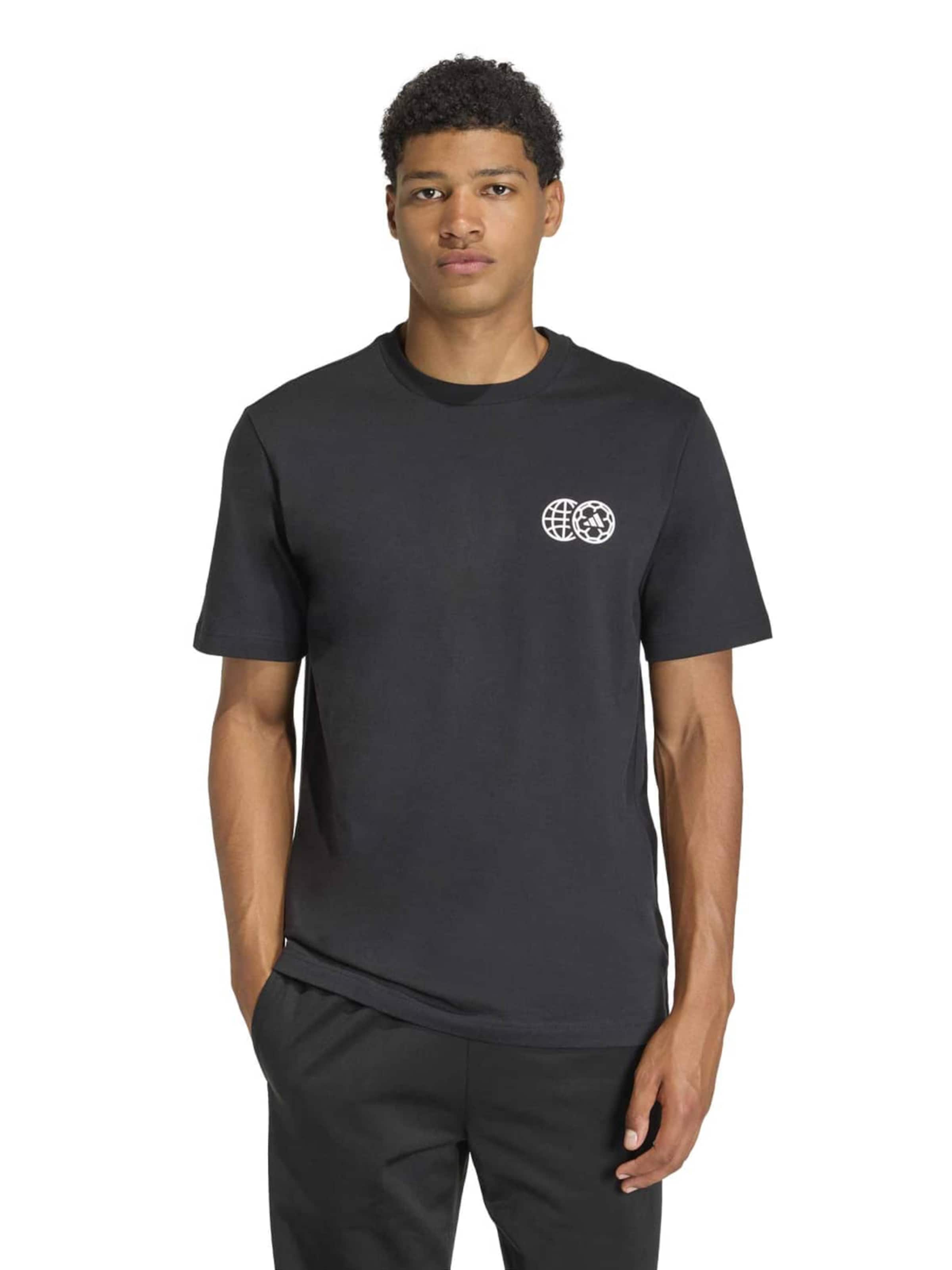 ADIDAS SPORTSWEARTehnička sportska majica 'HOUSE OF TIRO NATIONS' - crna boja