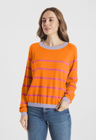Frieda & Freddies NY Pullover in Orange: Vorderseite