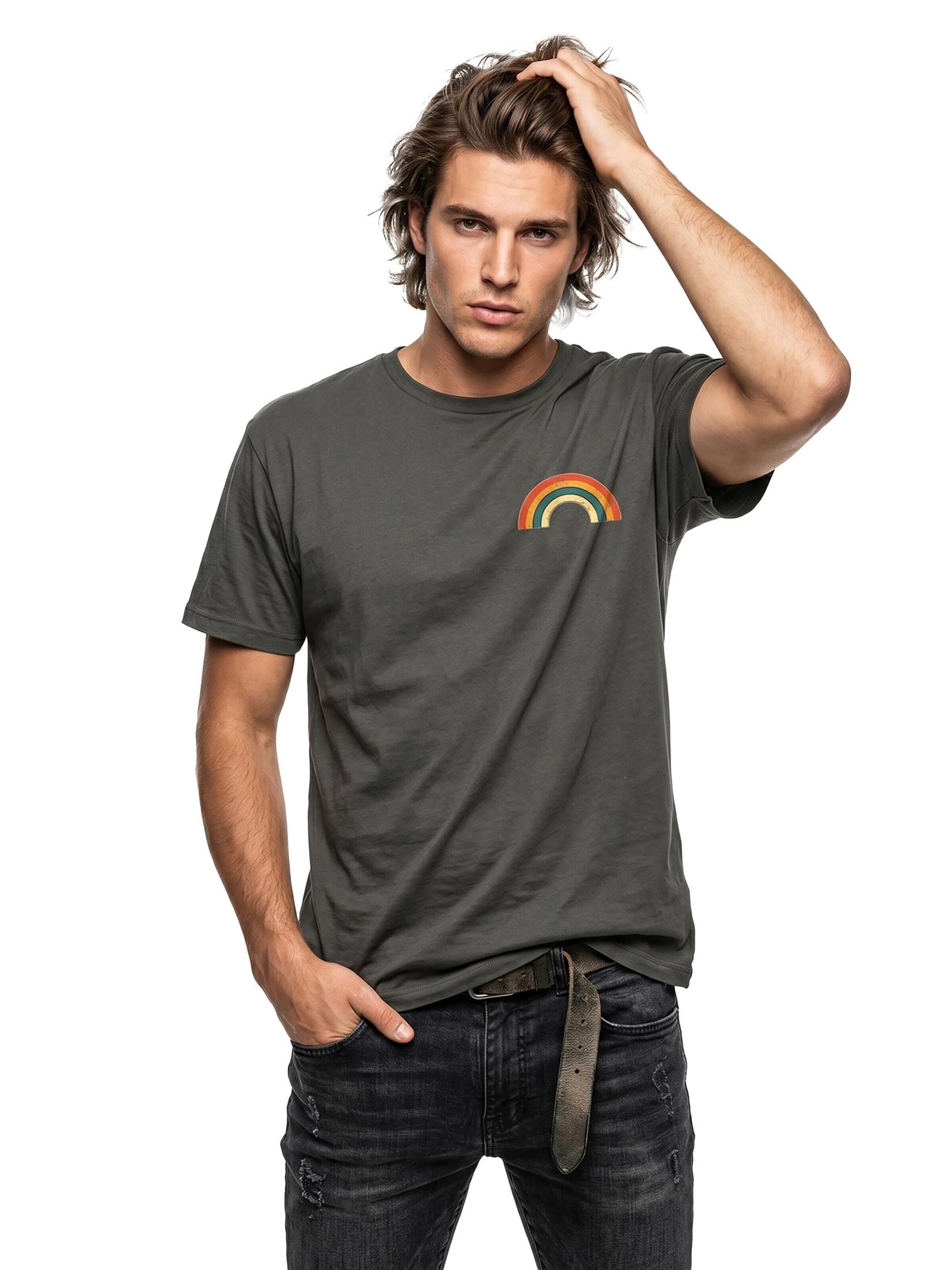 MAKAYA Shirt 'Rainbow'‌ in Grau