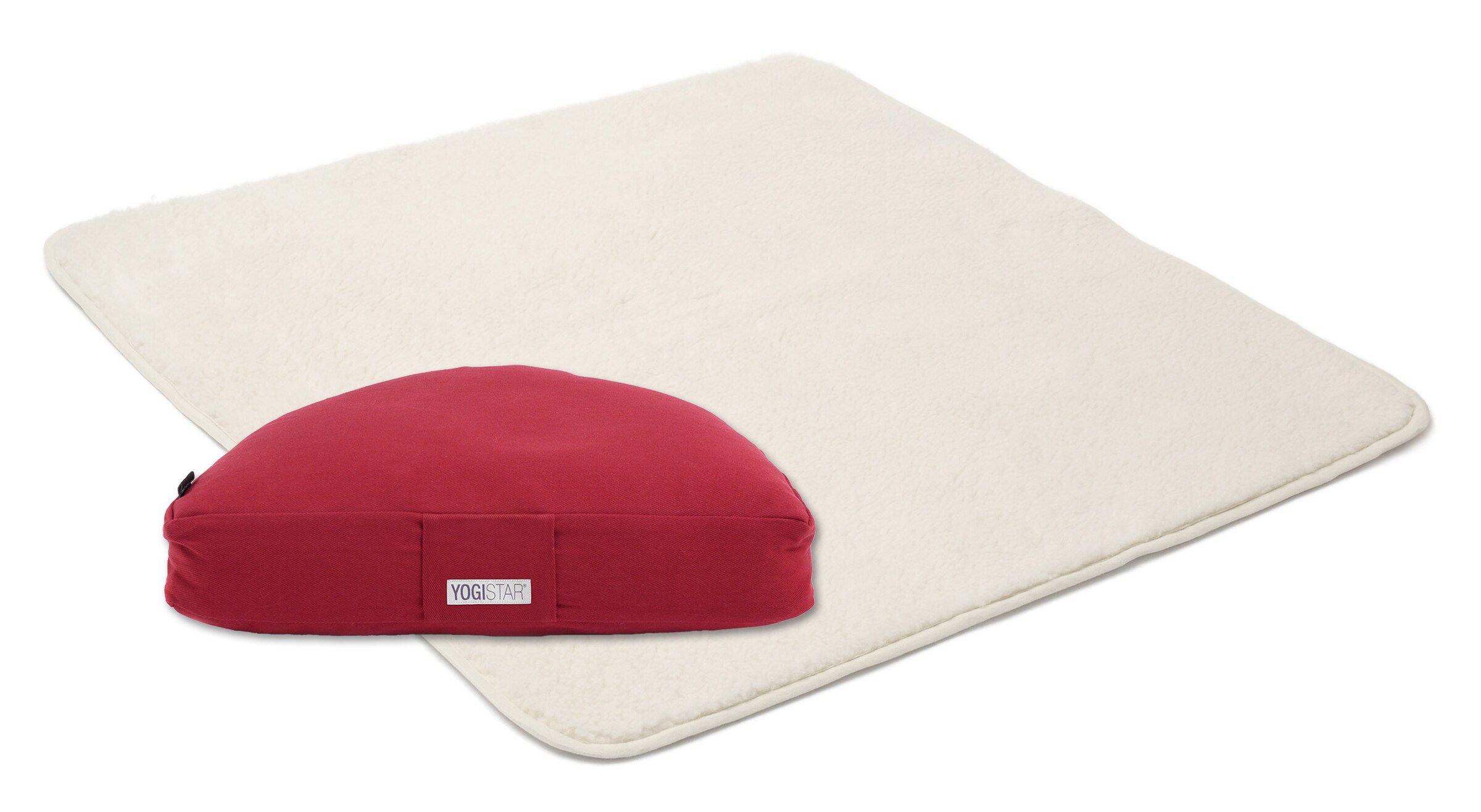 YOGISTAR.COM Mat in Red: front