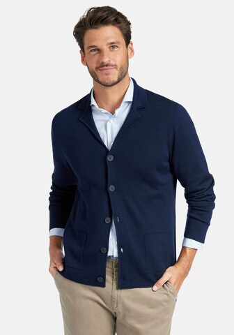 Vestes en maille Louis Sayn en bleu : devant